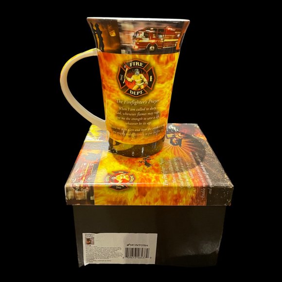 McIntosh Firefighter Fine Bone China Mug, The Firefighter Prayer - Picture 2 of 3